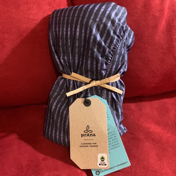 PrAna Cantine Dress Padded Travel Outdoor Sleeveless size XL Grey/Blue - Picture 5 of 7